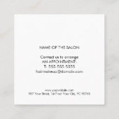 Minimalist Texture White Grey Bold First Visit 割引カード (裏面)