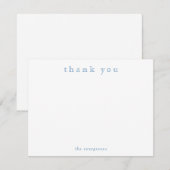Minimalist Thank You Couples or Family Stationery ノートカード (正面/裏面)