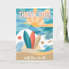 Minimalist Thank You Simple Black Modern gift カード