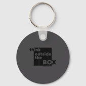 Minimalist Think Outside The Box  キーホルダー (正面)