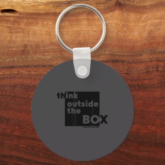 Minimalist Think Outside The Box  キーホルダー (正面)