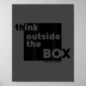 Minimalist Think Outside The Box ポスター (正面)