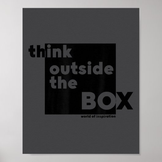 Minimalist Think Outside The Box  ポスター (正面)