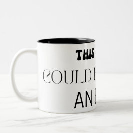 Minimalist This Meeting Could Have Been An Email ツートーンマグカップ