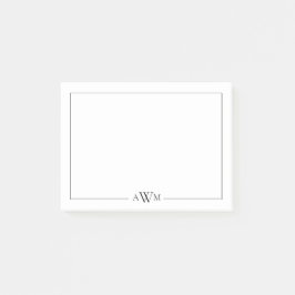 Minimalist Three Letter Monogram ポストイット