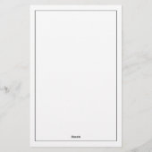 Minimalist Three Letter Monogram 便箋 (裏面)