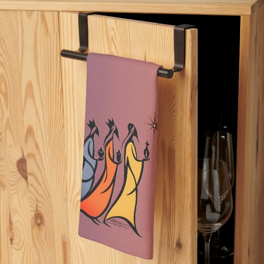 Minimalist Three Wise Men キッチンタオル (三つ折り)