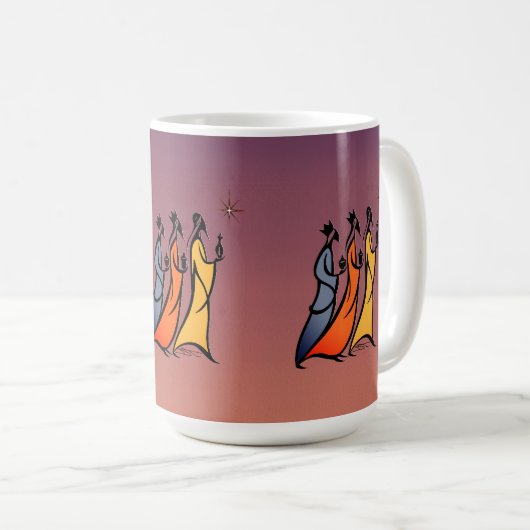 Minimalist Three Wise Men コーヒーマグカップ (正面右)