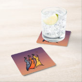 Minimalist Three Wise Men スクエアペーパーコースター (インサイチュ)