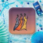 Minimalist Three Wise Men ペーパープレート (パーティー)