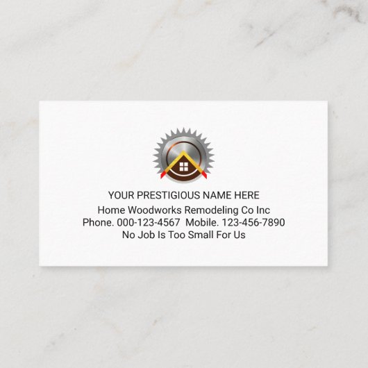 Minimalist Timber Wood Interior Design 名刺 (裏面)