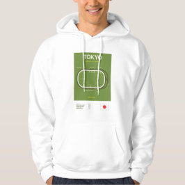 Minimalist Tokyo Horse Racing Course Print Hoodie パーカ