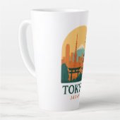 Minimalist Tokyo Japan Travel | Modern  カフェラテマグ (左アングル)