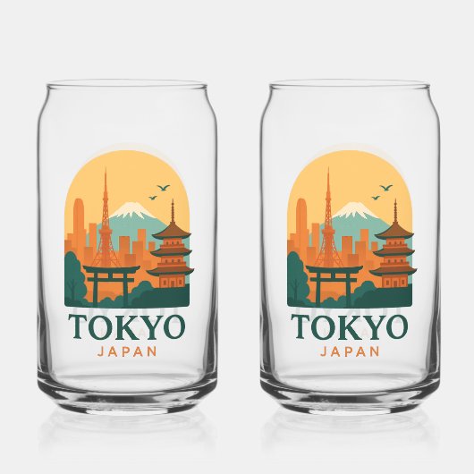 Minimalist Tokyo Japan Travel | Modern  ガラス缶 (裏面)