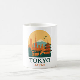 Minimalist Tokyo Japan Travel | Modern  コーヒーマグカップ