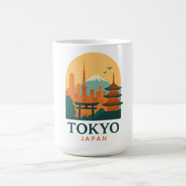 Minimalist Tokyo Japan Travel | Modern  モーフィングマグカップ