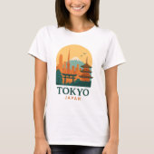 Minimalist Tokyo Japan Travel | Modern  Tシャツ (正面)