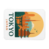 Minimalist Tokyo Japan Travel Souvenir Magnet  マグネット (横)