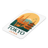 Minimalist Tokyo Japan Travel Souvenir Magnet  マグネット (左側)