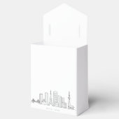 Minimalist Tokyo Skyline Illustration フェイバーボックス (オープン)