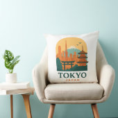 Minimalist Tokyo Travel Throw Pillow – Modern クッション (椅子)