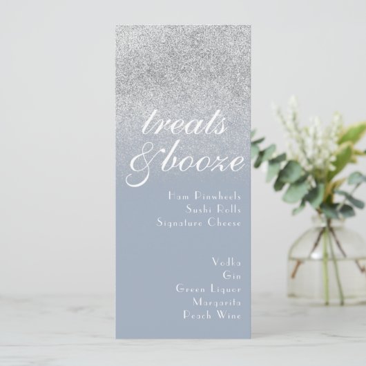 Minimalist Treats Drinks Dusty Blue  Sparkles メニュー (スタンド正面)