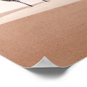 Minimalist Tree Line Wall Art for Living Room Deco ポスター (角)