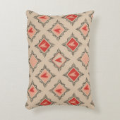 Minimalist Tribal Heart Dusty Rose design  アクセントクッション (正面(垂直))