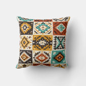 Minimalist Tribal Vertical Stripe Pillow | African クッション (裏面)