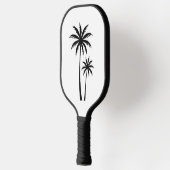 Minimalist Tropical Palm Trees Silhouette Art Tee ピックルボールラケット (左)