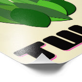 Minimalist Tulips Art Print – Modern Floral Poster フォトプリント (角)