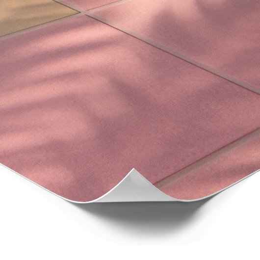 Minimalist Turquoise Pool Poster ポスター (角)