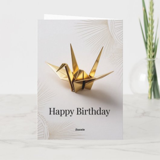 Minimalist Typography Birthday Card カード (裏面)