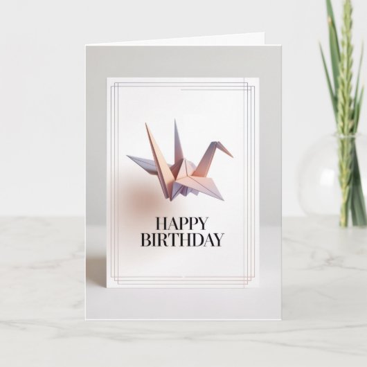 Minimalist Typography Birthday Card カード (正面)