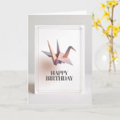 Minimalist Typography Birthday Card カード (黄色い花)