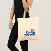 MINIMALIST TYPOGRAPHY QUOTE TOTE BAG トートバッグ (正面(商品))