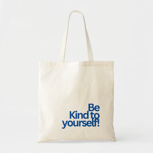 MINIMALIST TYPOGRAPHY QUOTE TOTE BAG トートバッグ (正面)