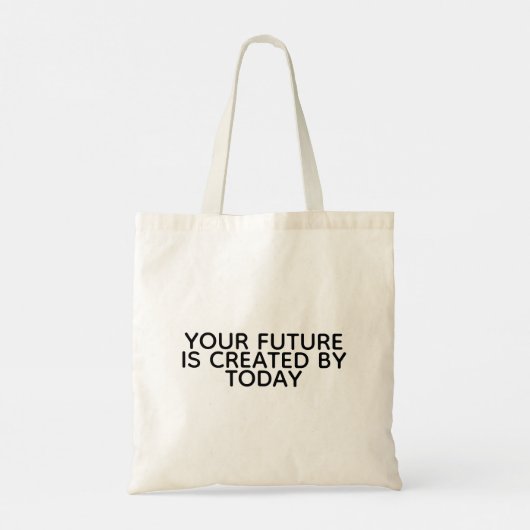 MINIMALIST TYPOGRAPHY QUOTE TOTE BAG トートバッグ (裏面)