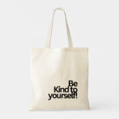 MINIMALIST TYPOGRAPHY QUOTE TOTE BAG トートバッグ (裏面)