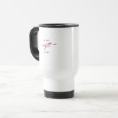 Minimalist Typography Travel Mug – In My Soft Era トラベルマグ (正面左)