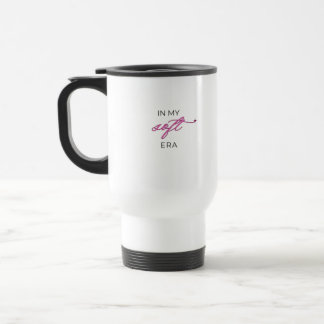 Minimalist Typography Travel Mug – In My Soft Era トラベルマグ