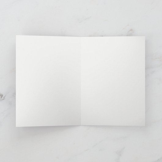 Minimalist typography with gold word breathe カード (内部)