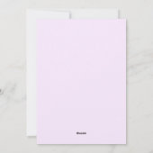 Minimalist United States Map Pink Purple Art シーズンカード (裏面)