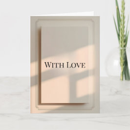 Minimalist Valentine Greeting Card カード