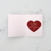 Minimalist Valentine’s Day card カード (内部)