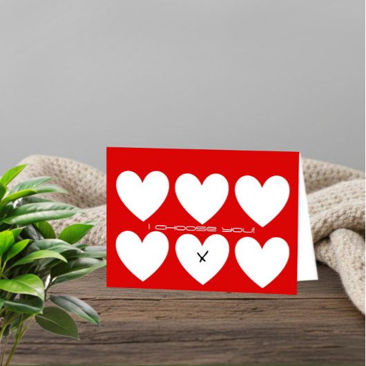 Minimalist Valentine’s Day card カード