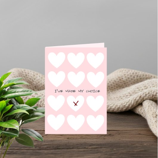 Minimalist Valentine’s Day card カード