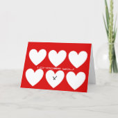 Minimalist Valentine’s Day card カード (正面)