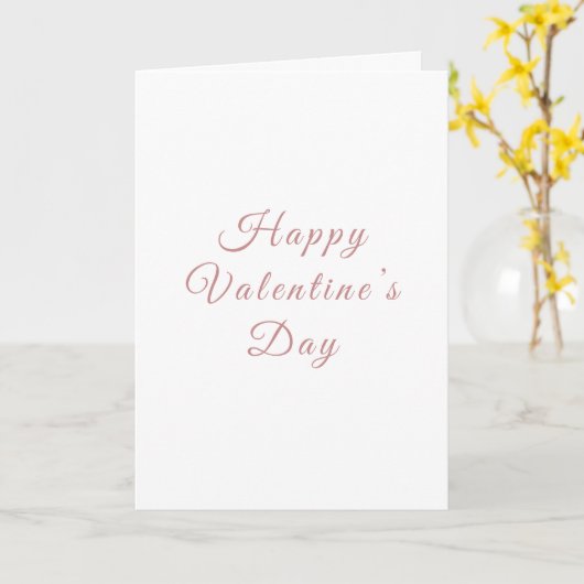 Minimalist Valentine’s Day Card | Personalized  カード (黄色い花)