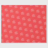 Minimalist Valentine’s Day Love Themed ラッピングペーパー (フラット)